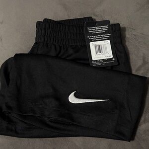 Nike Black Sweatpants with White Swoosh - Kids